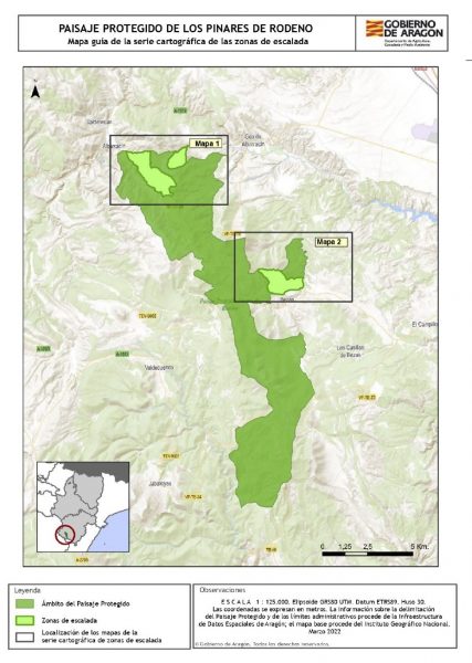 Mapa 1 Paisaje Protegido Pinares de Rodeno