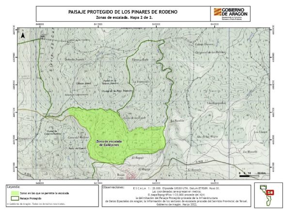 Mapa 3 Paisaje Protegido Pinares de Rodeno